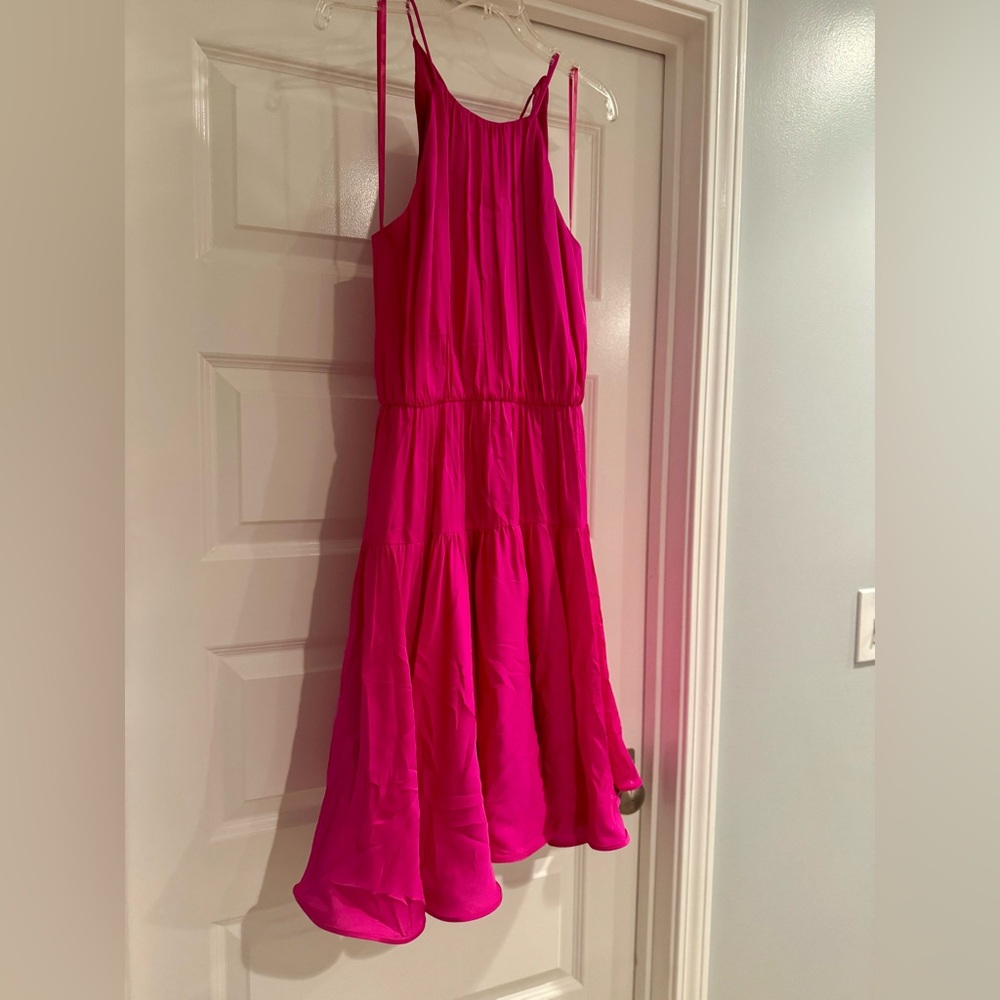 NWT - Milly Fuchsia Pink Madison Silk Sundress